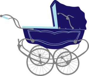 Retro Kinderwagen Erstausstattung